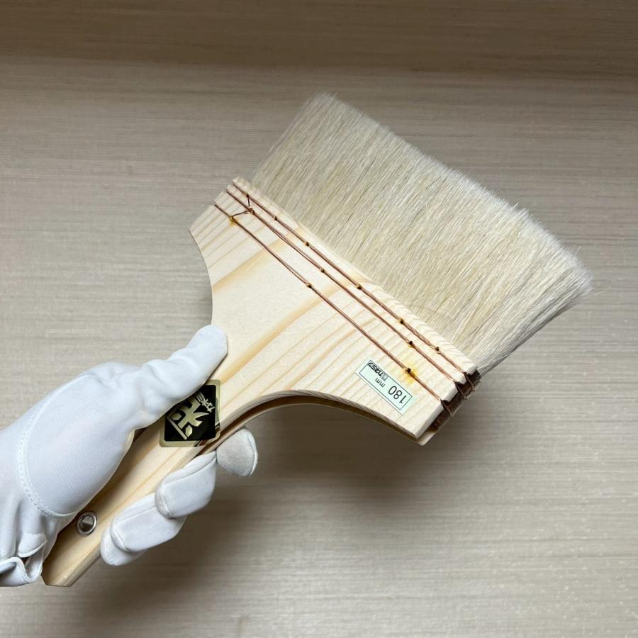 コピー刷毛 プラスター刷毛 180mm モルタル ハケ 左官コテ カネミツ