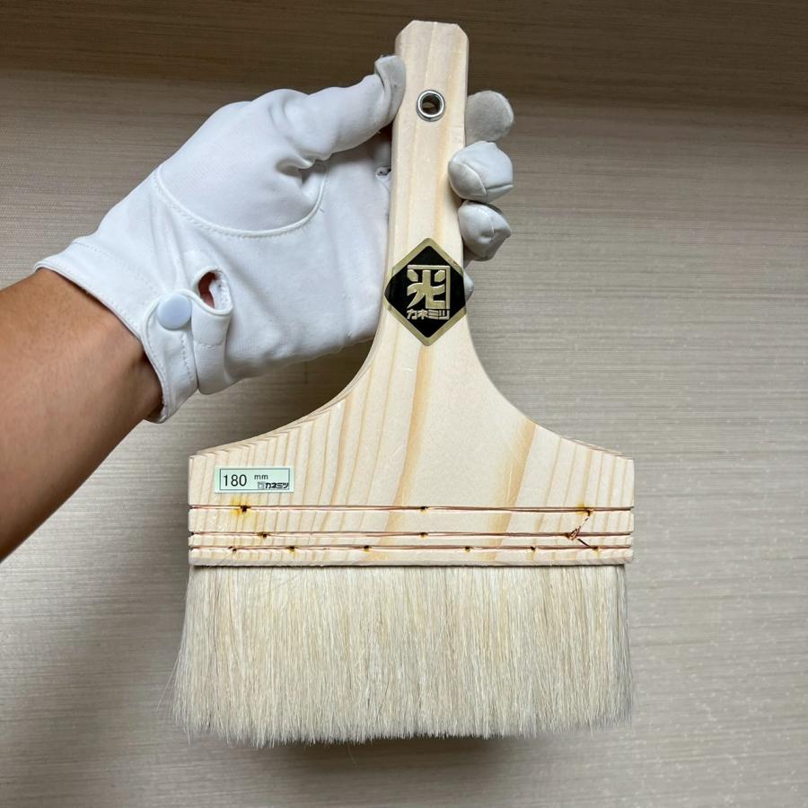 コピー刷毛 プラスター刷毛 180mm モルタル ハケ 左官コテ カネミツ