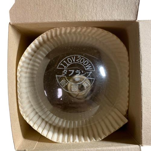 耐震用電球 タフランプ クリヤー 110V 200W E26 白熱灯 耐震電球 白熱