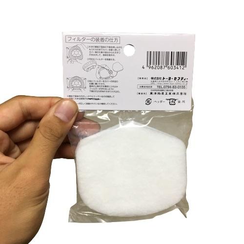 ■Suiden 標準フィルター 2口用〔品番:SSF2〕【7939400:0】[店頭受取不可] TOYO SAFETY（トーヨーセフティー） 取替え用フィルター 4枚入り 1521
