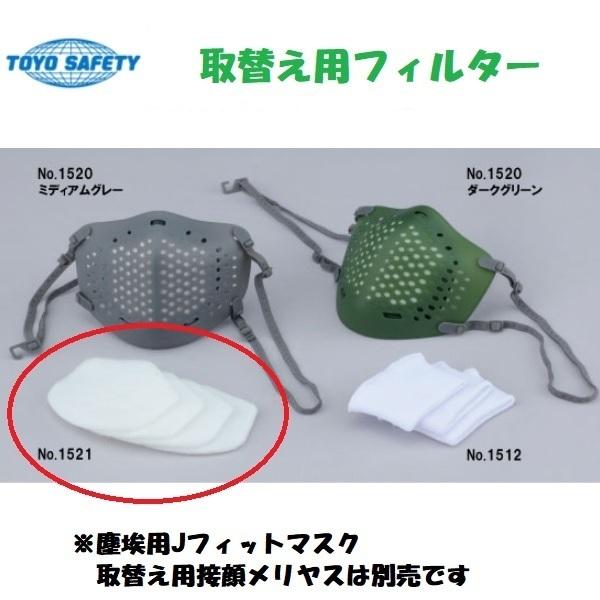TOYO SAFETY（トーヨーセフティー） 取替え用フィルター 4枚入り 1521
