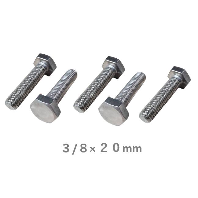 六角ボルト ステンレス サイズ W3/8×20mm 3分 5本 : 今戸屋建材ヤフー