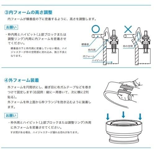 ハイジャスター 施工用備品 シールフォームセット Φ330用 型枠