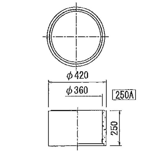 アジャスター Φ360×250mm 調整リング 嵩上げ コンクリート製 丸桝 丸