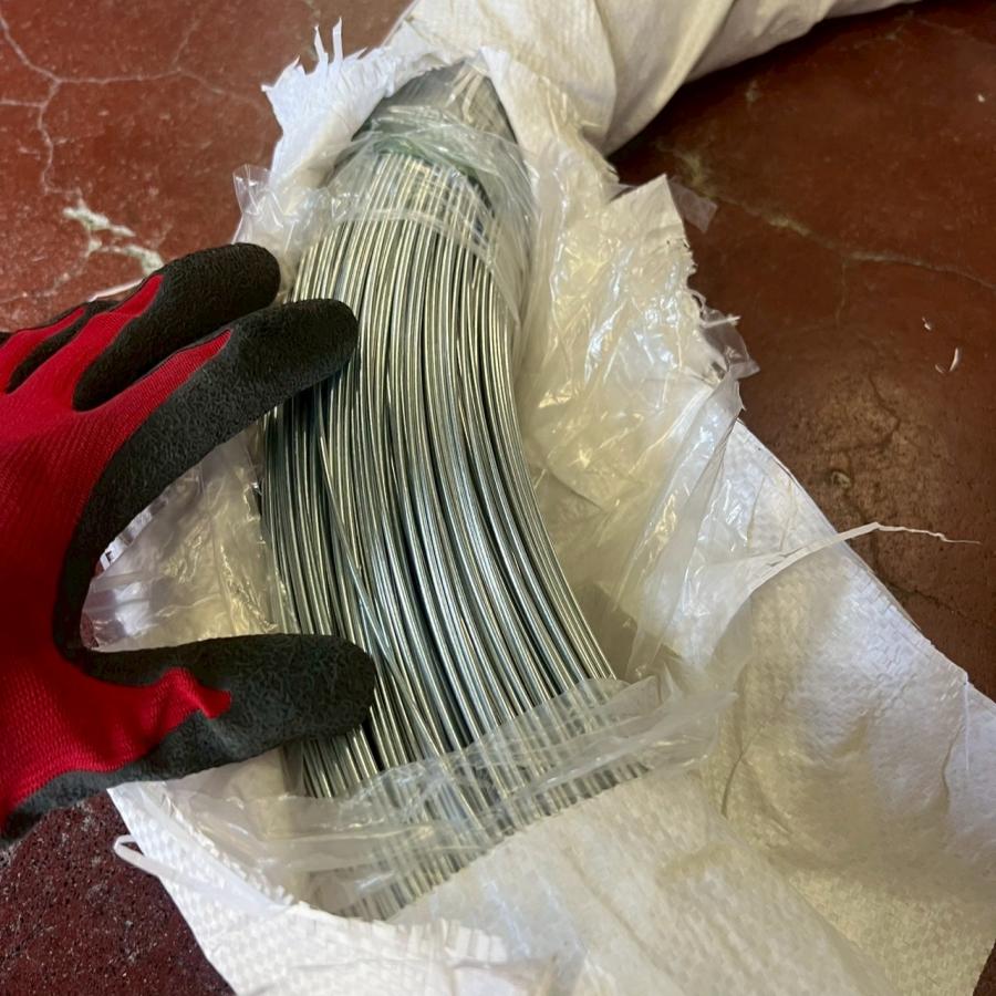 佐藤ケミカル 亜鉛メッキ針金 #14(2.0mm)×25kg巻 約975m JIS規格品