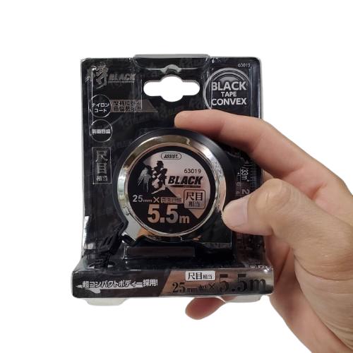 高儀 侍ブラック 超コンパクトコンベックス 尺目 25mm×5.5m