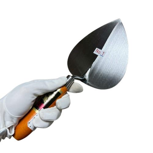 カネミツ レンガ鏝 光龍 No.1 鏝長168mm 鏝幅148mm 左官鏝 ブロック鏝