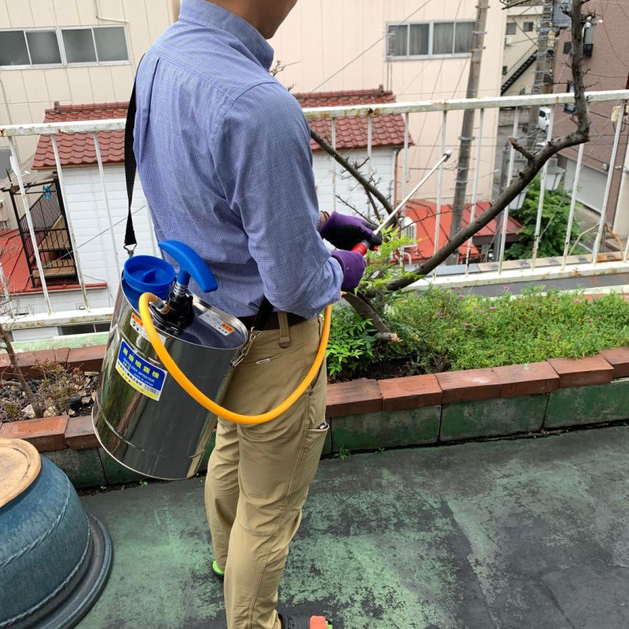 ステンレス 肩掛噴霧器 半自動型 9L型 A9-S 安田工業 : 今戸屋建材