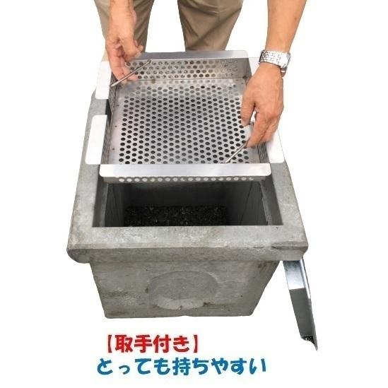 落ち葉バスケット CD桝400用 一般桝グレーチング用 ステンレス製 落ち葉バスケット CD桝400用 一般桝グレーチング用 ステンレス製