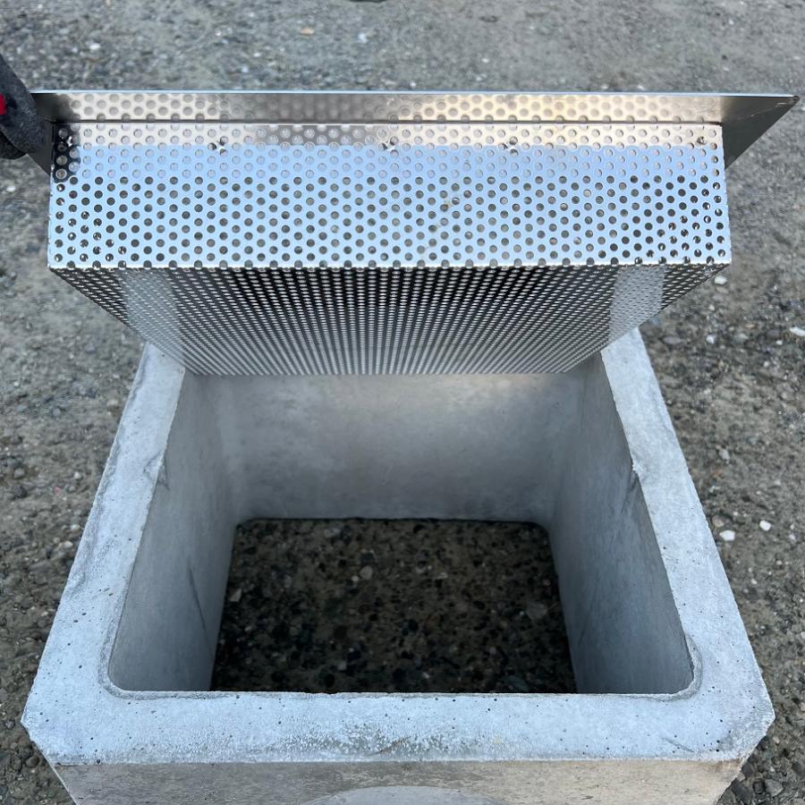 落ち葉バスケット 改良桝400用 グレーチングセット ステンレス製 落ち葉バスケット 改良桝400用 グレーチングセット ステンレス製