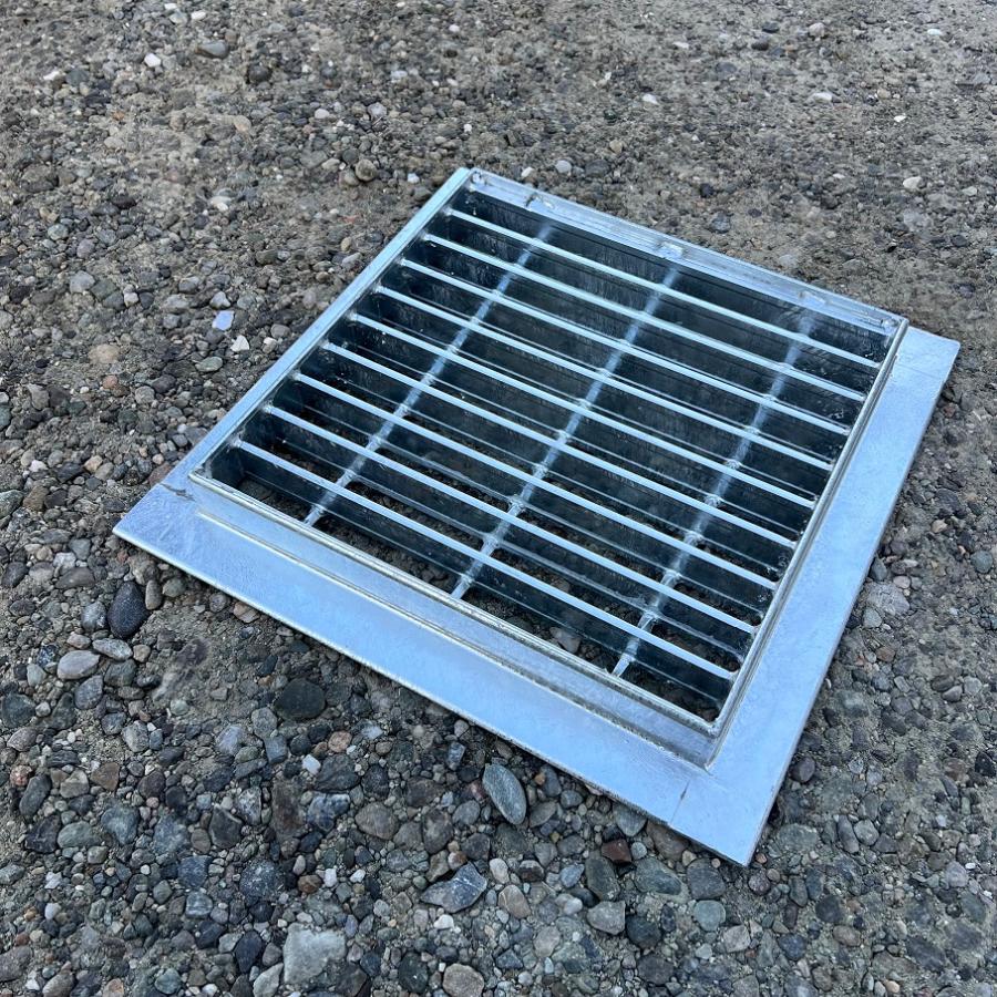 落ち葉バスケット 改良桝400用 グレーチングセット ステンレス製 角マス ニムラ 排水溝 ゴミ 落葉 汚水桝 集水桝 マス コンクリート_6