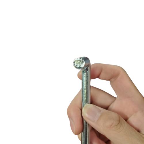 アンカーピン φ9×200 ユニクロ 200本入 L型アンカーピン 溶接金網土中