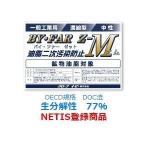 油処理剤 バイファーゼット エム 油脂二次汚染防止 一般工業用 BY FAR