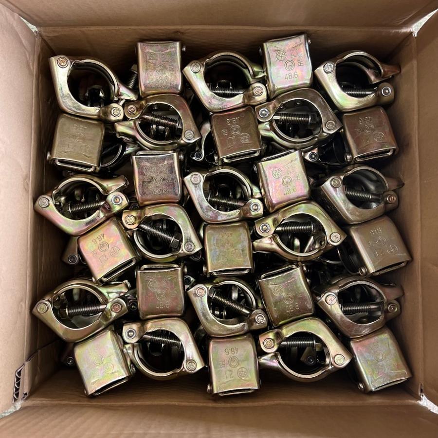 直交クランプ Φ48.6×Φ48.6 30個 単管クランプ 仮設工業会認定 平和技研