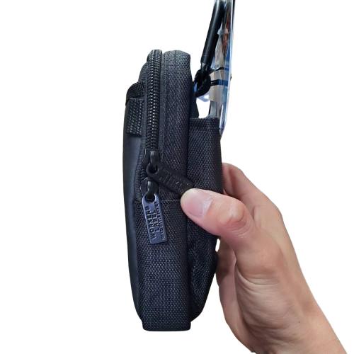 冒険倶楽部工房 スマホ・ウエストポーチ ベルトクリップ カラビナ付