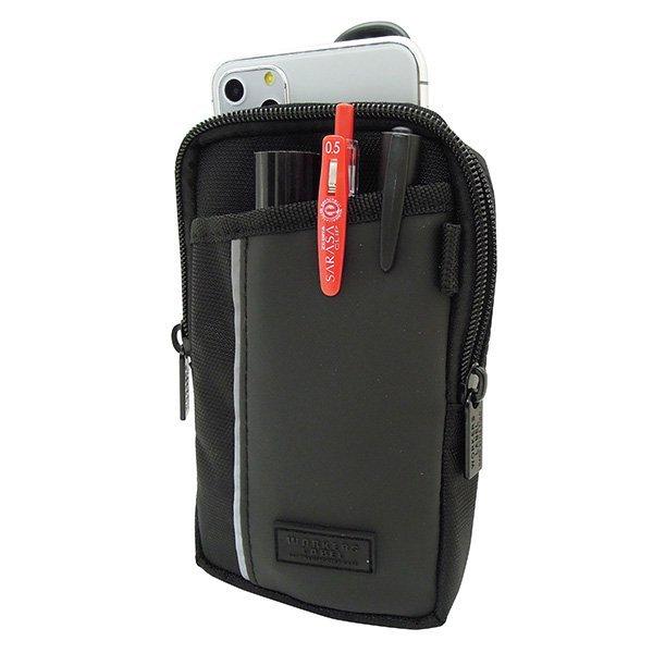 冒険倶楽部工房 スマホ・ウエストポーチ ベルトクリップ カラビナ付