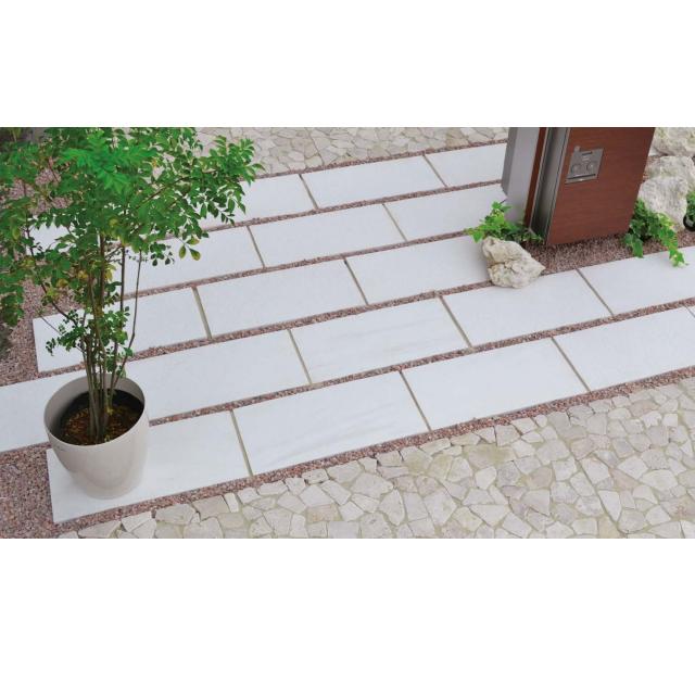 踏み石 正方形 290mm×290mm 舗石 石英石 天然石 高級 敷石 庭石 板石