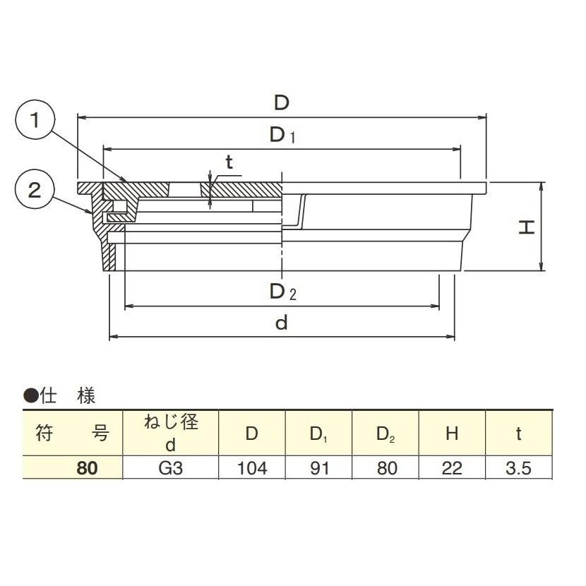 伊藤鉄工/IGS 排水器具 80 DK 目皿 ロック式 DK80 : 今戸屋建材