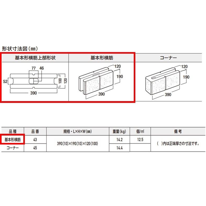 高価値セリー ブロック 基本形横筋 390mm 190mm 1mm 強度区分c16 Jis認証 組積用 デザインブロック 化粧ブロック デュエット エスビック Pedidogourmett Com Br