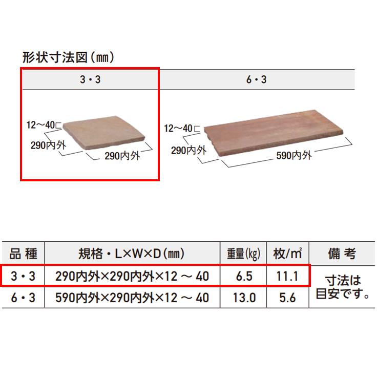 踏み石 正方形 290mm×290mm 舗石 石英石 天然石 高級 敷石 庭石 板石 洋風 石 おしゃれ 平板 飛び石 庭 エスビック アースクォーツ｜imadoyaonabeta｜07