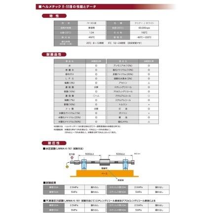 ヘルメチック F-119 F-119W 160ml 多用途配管用防食シール剤