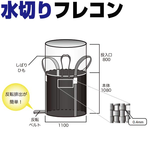 水切り フレコン 1トン 10枚 黒色メッシュ 耐候剤配合 土のう 水切り フレコン 1トン 10枚 黒色メッシュ 耐候剤配合 土のう