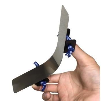 曲面鏝 ふにゃふにゃ鏝 小 ステンレス製 36mm巾×232mm 0.2mm厚 自在に