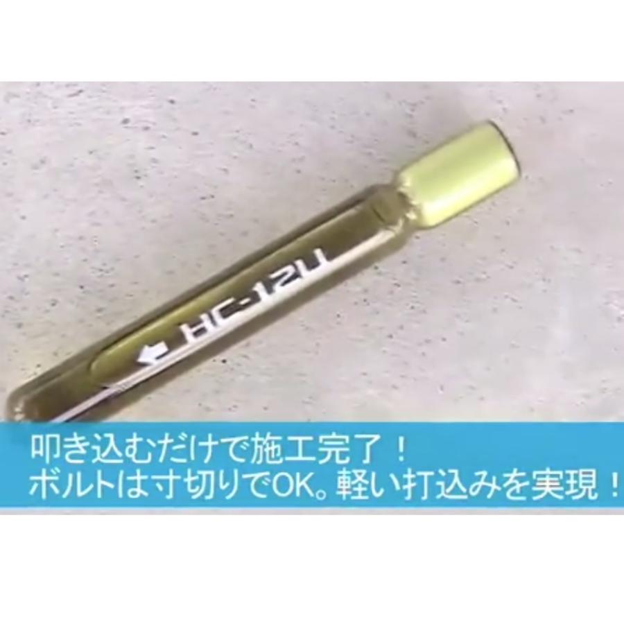 ユニカ レジンエース たたき込み式 HC- 10U タタキコミシキ ユニカ レジンエース 接着系アンカー HC-10U 打込み型 10本 アンカー