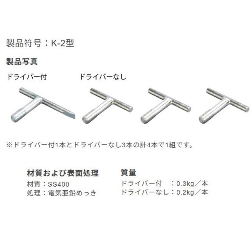 カネソウ マンホール マンホール鉄蓋用 開閉ハンドル K-2型 : 今戸屋