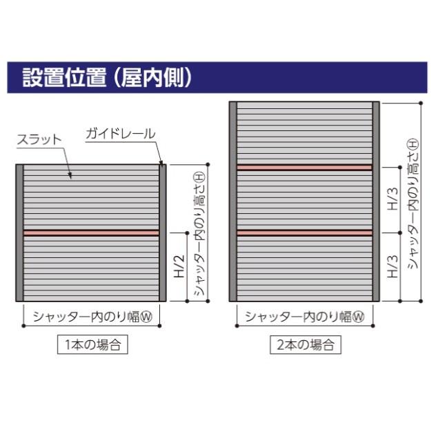 三和シャッター 台風対策 耐風ガード ショートタイプ シャッターガード