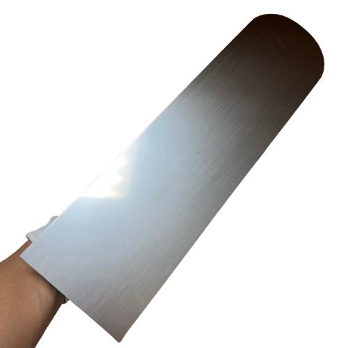 土間鏝 ステンレス 0.5mm厚 330mm MID ステン先丸鏝 本職用 左官 土間鏝 ステンレス 0.5mm厚 330mm MID ステン先丸鏝 本職用 左官
