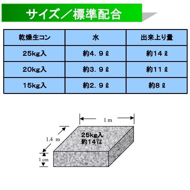 ミユキの乾燥生コン 20kg インスタントモルタル  ドライモルタル コンクリート モルタル 生コン セメント｜imadoyaonabeta｜05