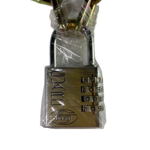 古南鐐,新南鐐,文政南鐐3個セット 4段現場ロック 鎖付き南京錠 角型40mm GUARD No.C-884 : 今戸屋