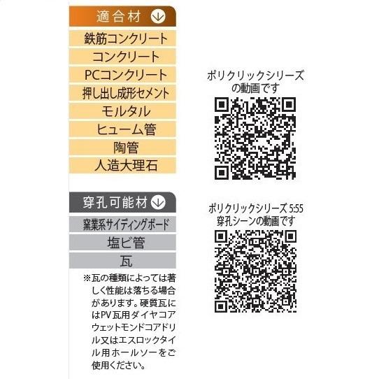 ミヤナガ（MIYANAGA） ドライモンドコアドリルセット ポリクリック SDS