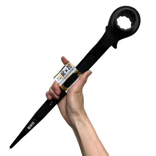 TOP（トップ） 両口ラチェットレンチ シノ付 32x36mm RM-32x36 : 今