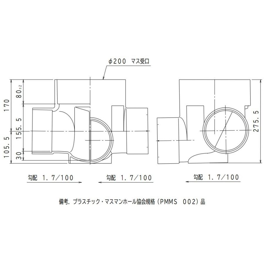 アロン化成 アロン 塩ビ トラップ製小口径排水マス 3cm段差付 アロン化成 アロン 塩ビ トラップ製小口径排水マス 3cm段差付