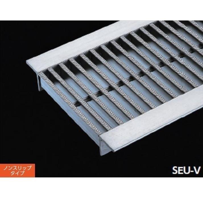 ステンレス製 U字溝 グレーチング 溝幅300mm 歩道用 ピッチ15 スベリ止め 高さ15mm ベアリングバー幅6mm Tバータイプ 溝蓋 ニムラ 送料無料_2