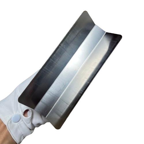 仕上面引鏝 ステン07 角面引 150mm×20mm 0.7mm厚 左官コテ カネミツ