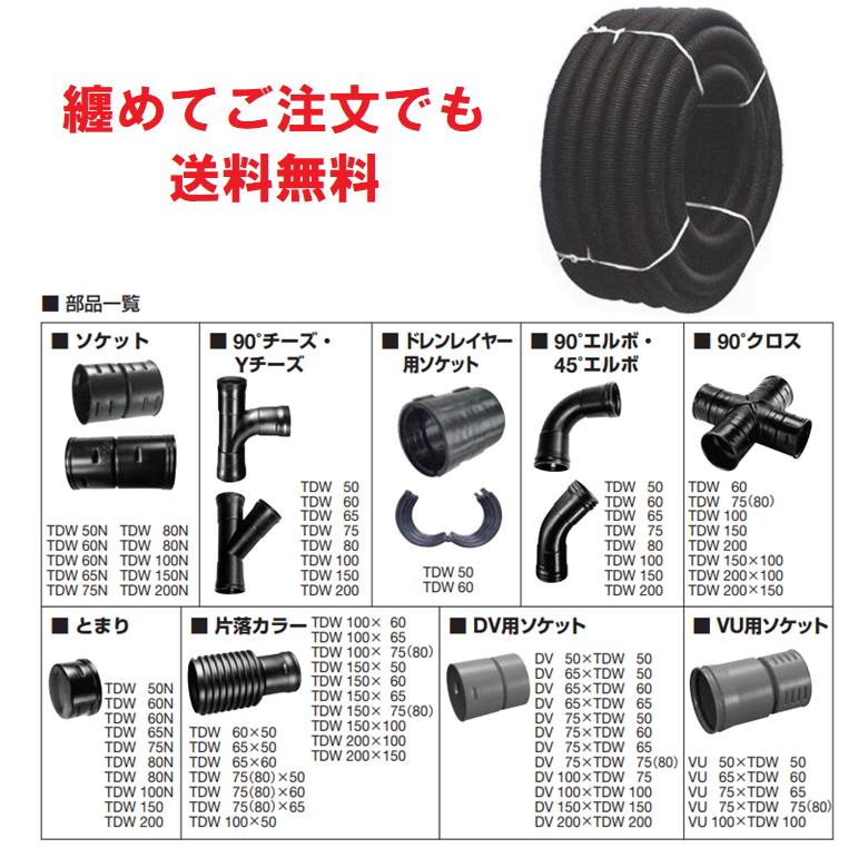 デンカ トヨドレン TDW-50 (50×4m) 有孔管 暗渠管 トヨドレンダブル管 農業用ポリ : 今戸屋建材ヤフー店 - 通販 ...