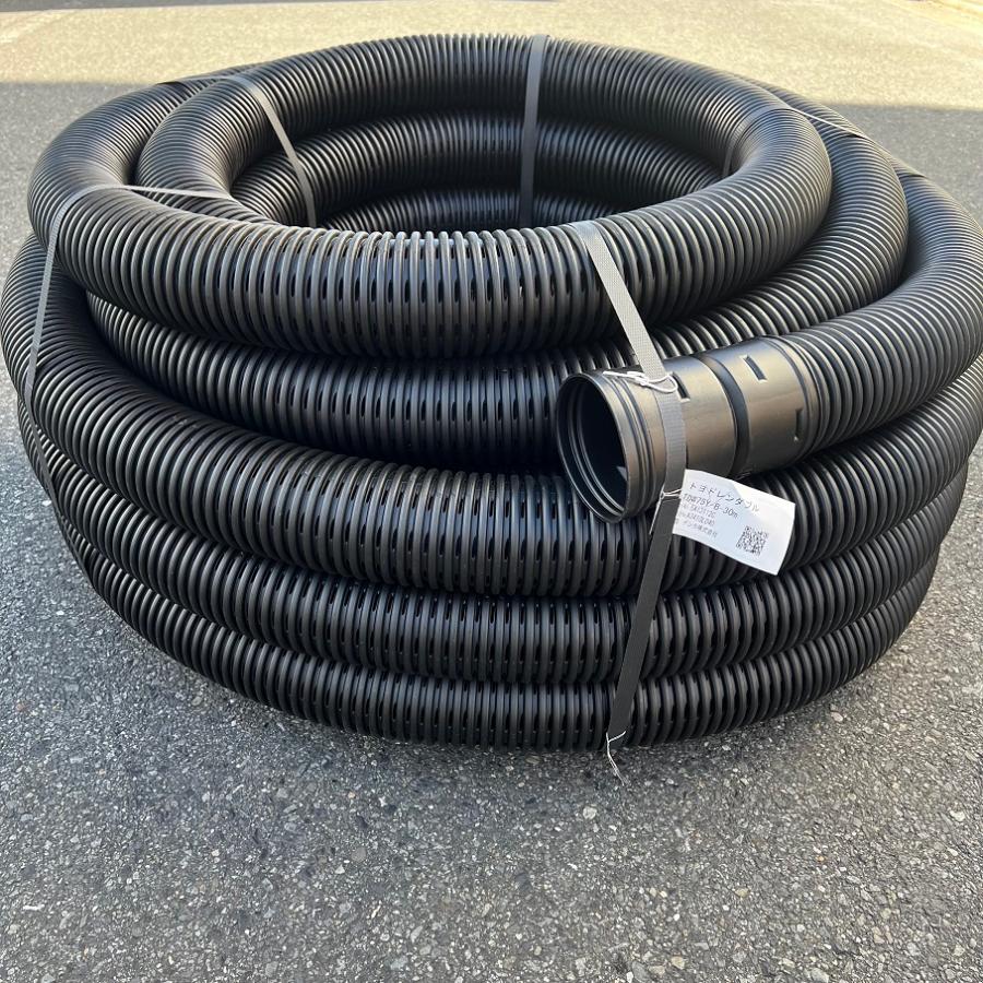 デンカ トヨドレン TDW-75 (75×30m) 有孔管 暗渠管 トヨドレンダブル管