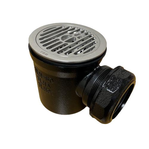 伊藤鉄工 TLHAS 横引き流しトラップ ステンレス製目皿、枠付き サイズ