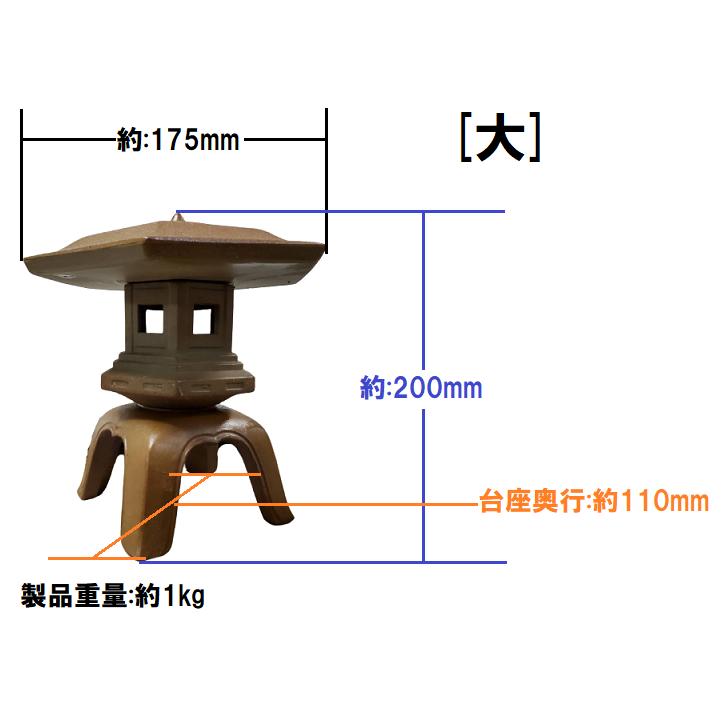 和 灯篭 陶磁器 信楽焼 モダン 置物 : 今戸屋建材ヤフー店 - 通販