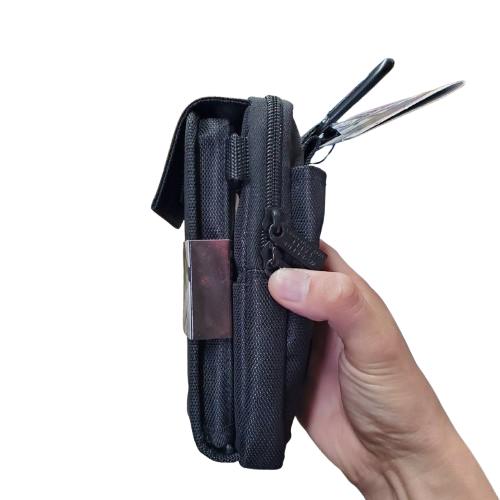 冒険倶楽部工房 スマホ・ベルトポーチ 3WAY装着 カラビナ付小物ケース