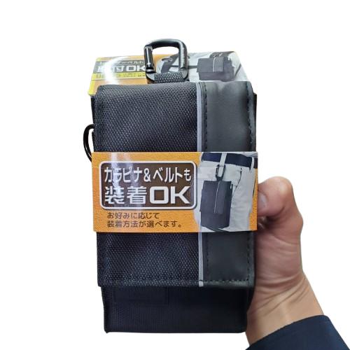 冒険倶楽部工房 スマホ・ウエストポーチ ベルト通し 3WAY装着 カラビナ