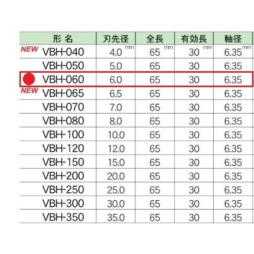 三京 VBダイヤドリル 6.0mm 六角軸タイプ タイル穴あけ用 湿式 VBH-060
