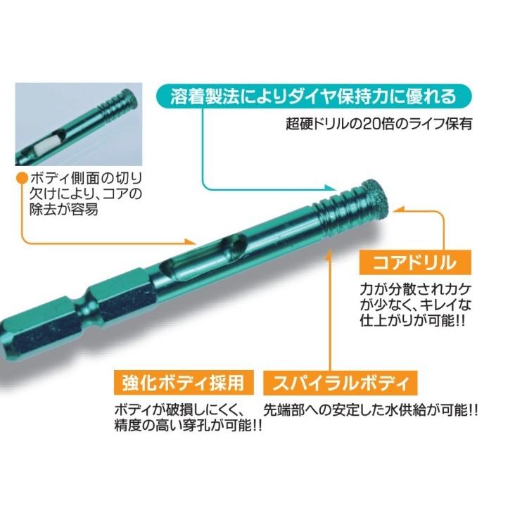 3本セット　三京　VBH120 VBダイヤドリル 六角軸 12 361-21 VBH-120 ダイヤドリル(六角軸) 三京ダイヤモンド工業 刃径12mmシャンク