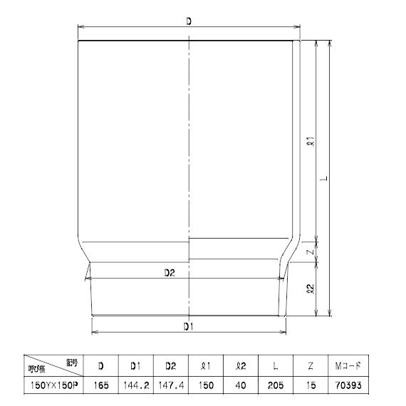 VP変換ソケット VP差込継手 VPUY 150Y×150P マエザワ 塩ビ管 : 今戸屋建材ヤフー店 - 通販 - Yahoo!ショッピング