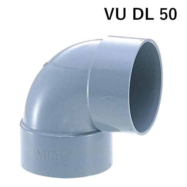 アロン VU DL 50 エルボ VU継手 排水用継手 配管 塩ビ 下水 桝 塩ビ管 