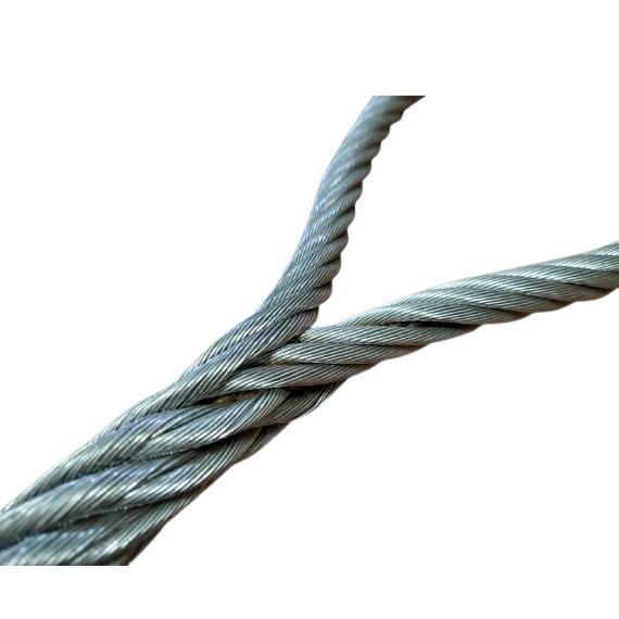 玉掛ワイヤー 12mmx3m ダブルスリングワイヤー 安全トゲなし 日興製綱