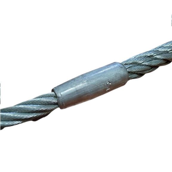 玉掛ワイヤー 6mmx2m ダブルスリングワイヤー 安全トゲなし 日興製綱